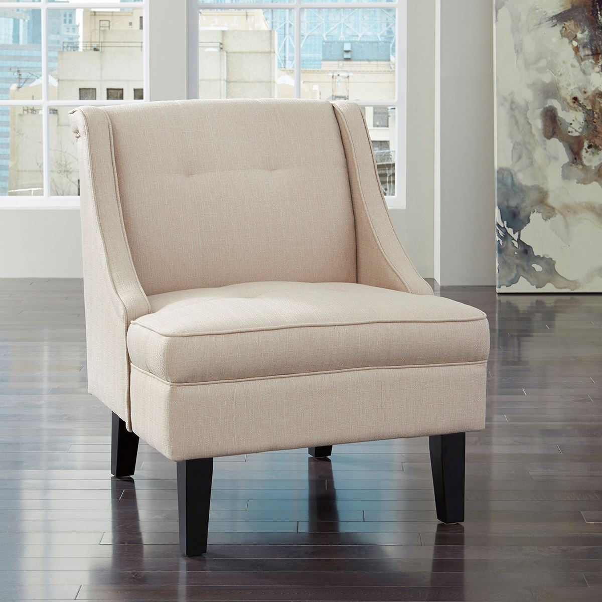 0001062 Clarinda Accent Chair In Cream 