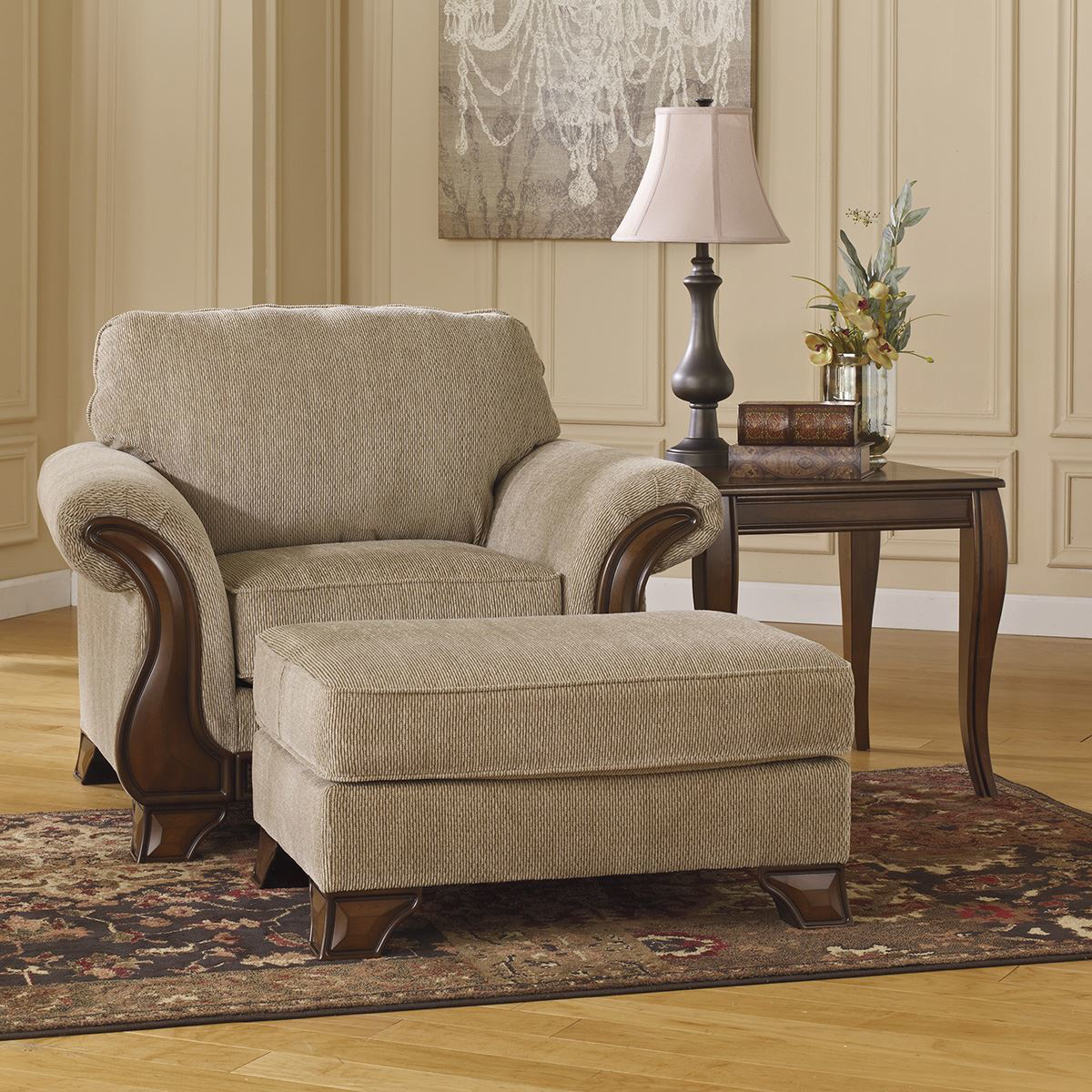 Thoroughbred chair with ottoman (sold separately)