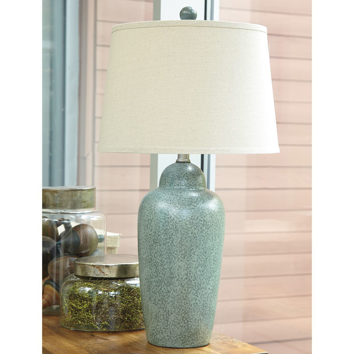 Picture of Saher Blue-Green Ceramic Table Lamp