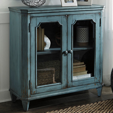 Picture of Accent Cabinet in Antique Teal