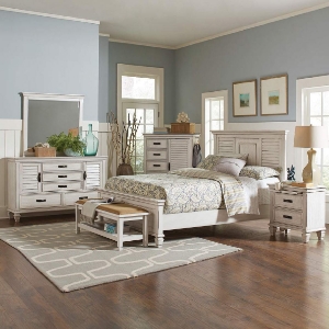 Picture of Nassau Antique White 2 Drawer Nightstand