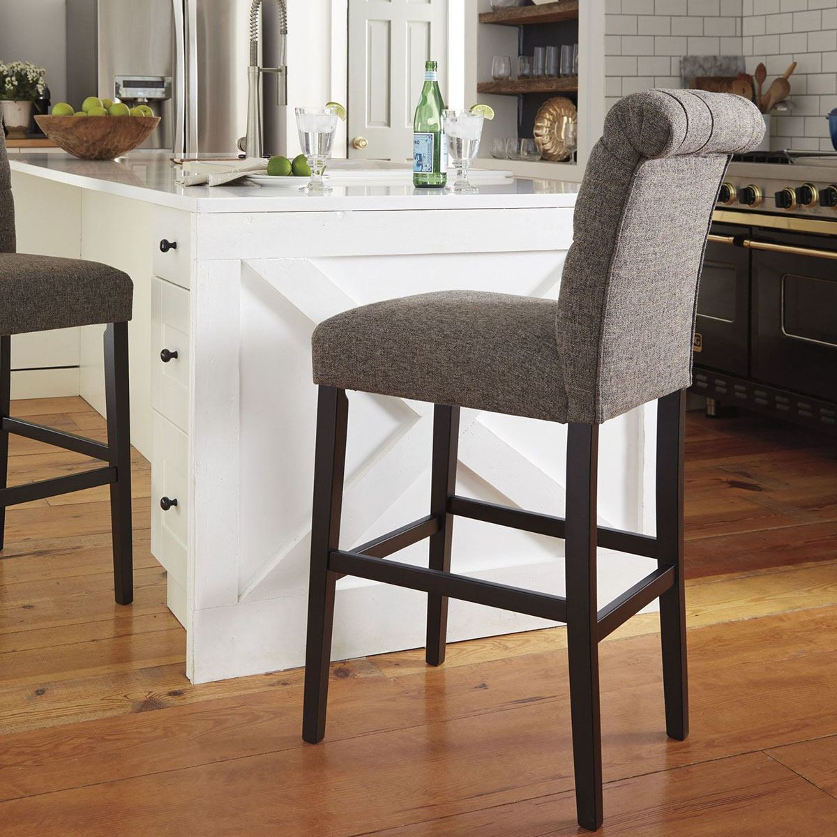Picture of Emma Graphite Tall Upholstered Barstool
