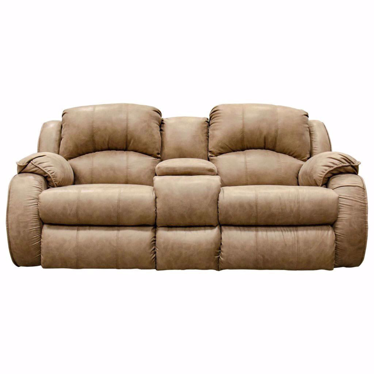 Picture of Bradington Loveseat with Console in Camel