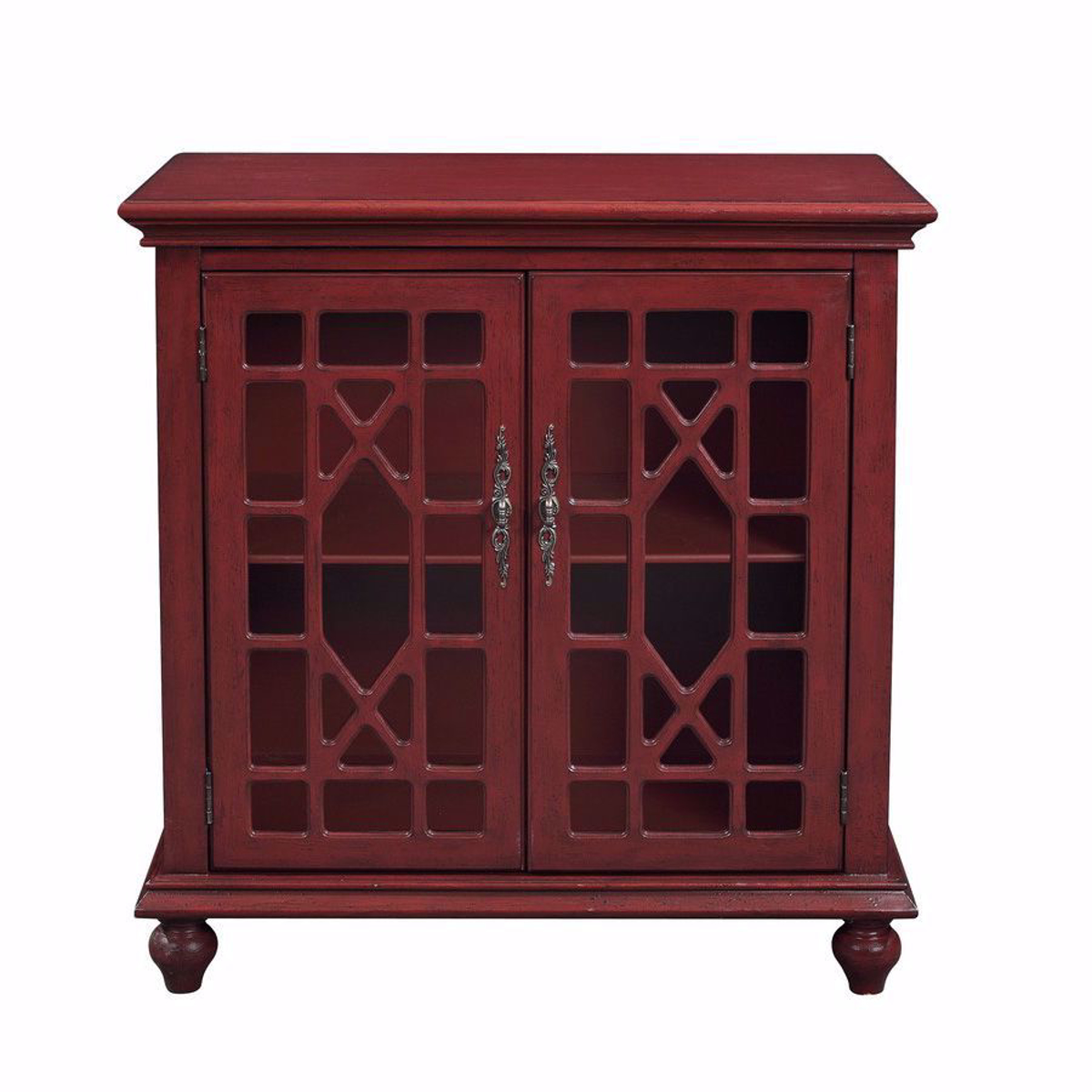 Picture of Esnon Texture Red 2 Door Cabinet