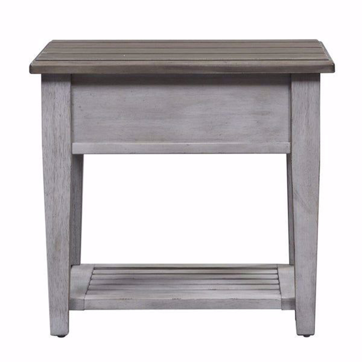 Picture of Piazza Antique White 1-Drawer End Table