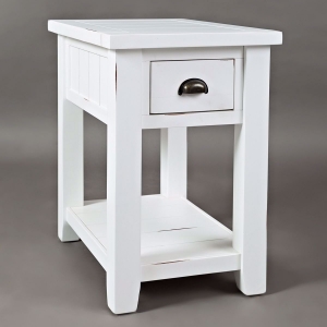 Picture of Artisan White Chairside Table