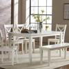 Picture of Simplicity Paperwhite Rectangular Fix Top Dining Table