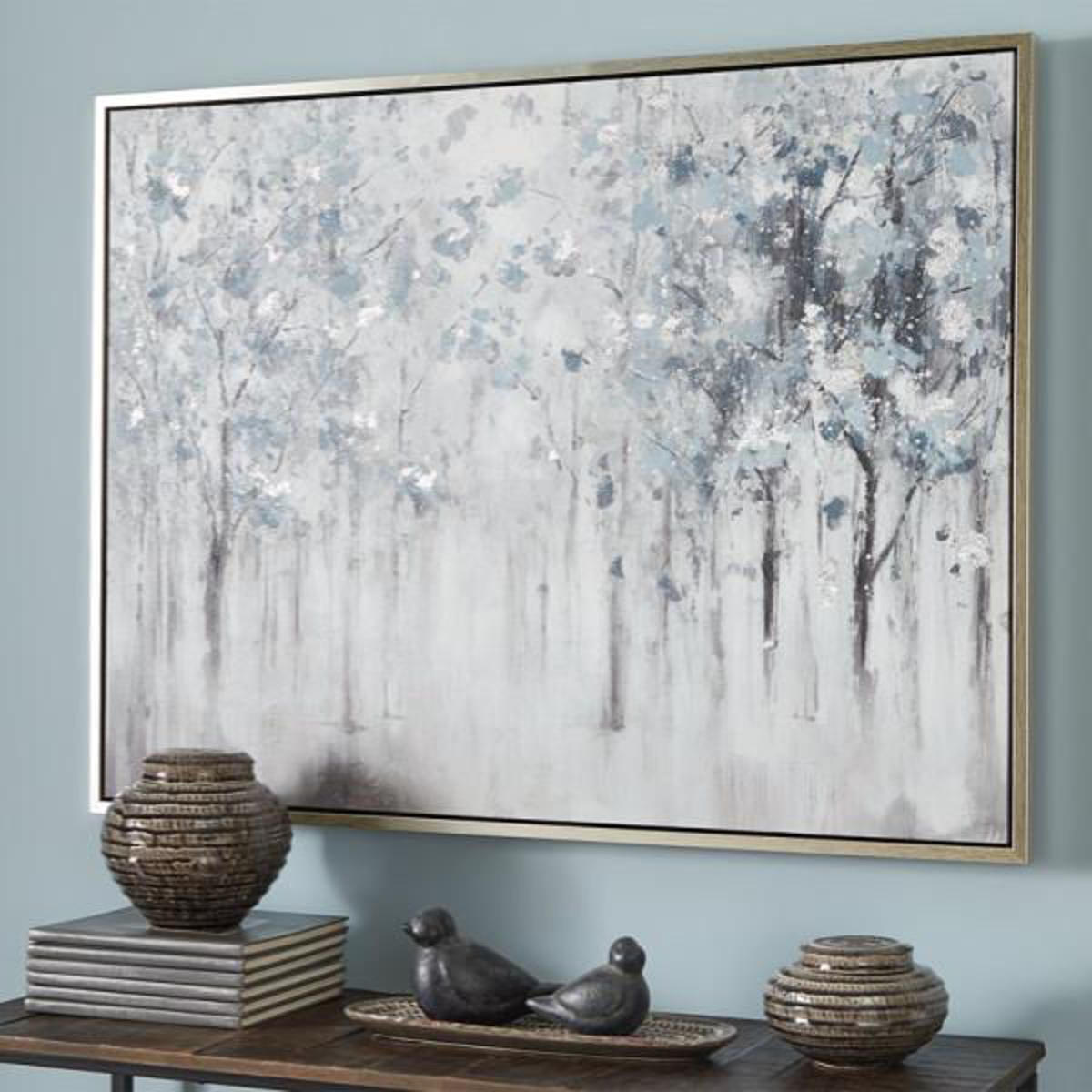 Picture of Brecklin Blue / Gray Tree Landscape