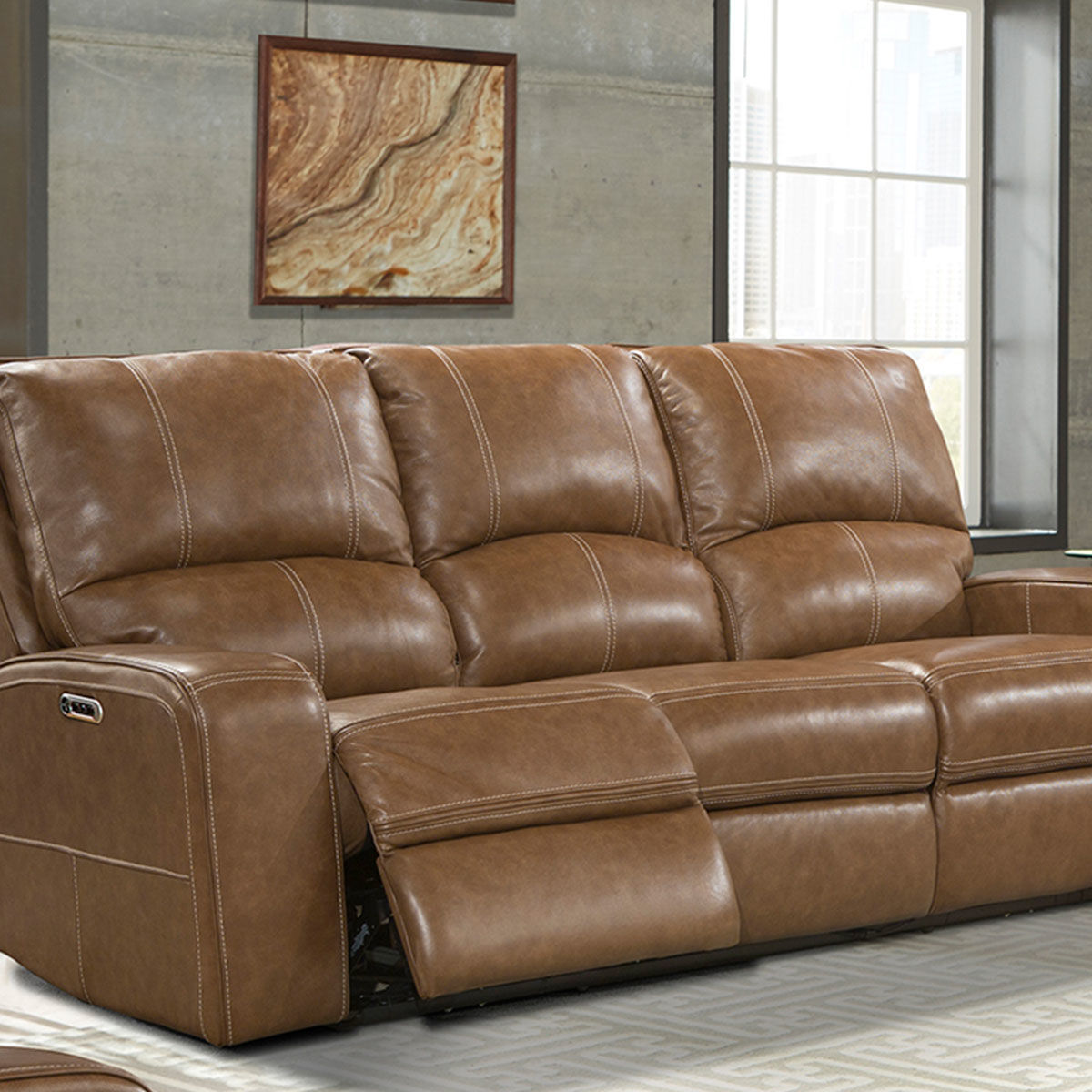 Picture of TAYLOR LEATHER SOFA W/ POWER HEADREST