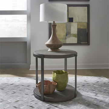 Picture of CALABASAS ROUND END TABLE