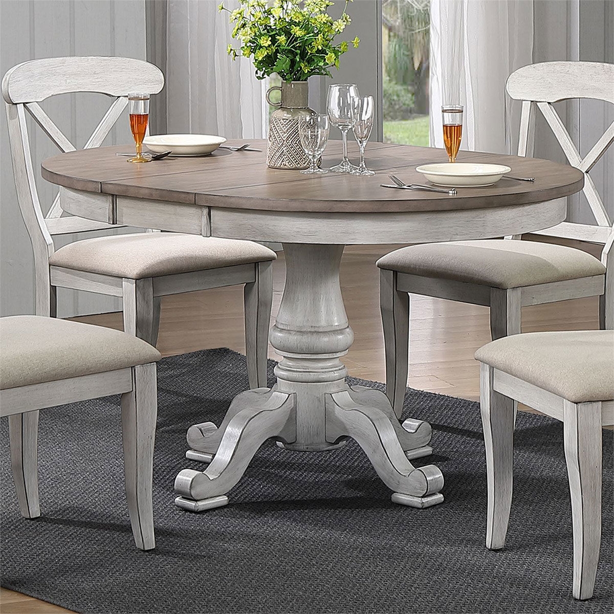 Picture of MARTHA WHITE PEDESTAL TABLE/BASE