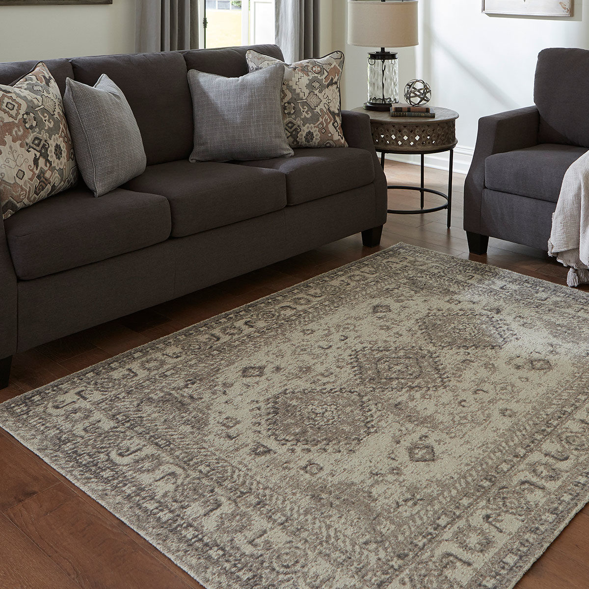 Picture of LAYCIE GRAY/TAUPE 5X7 RUG
