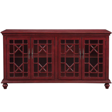 Picture of RED 4 DR MEDIA CREDENZA