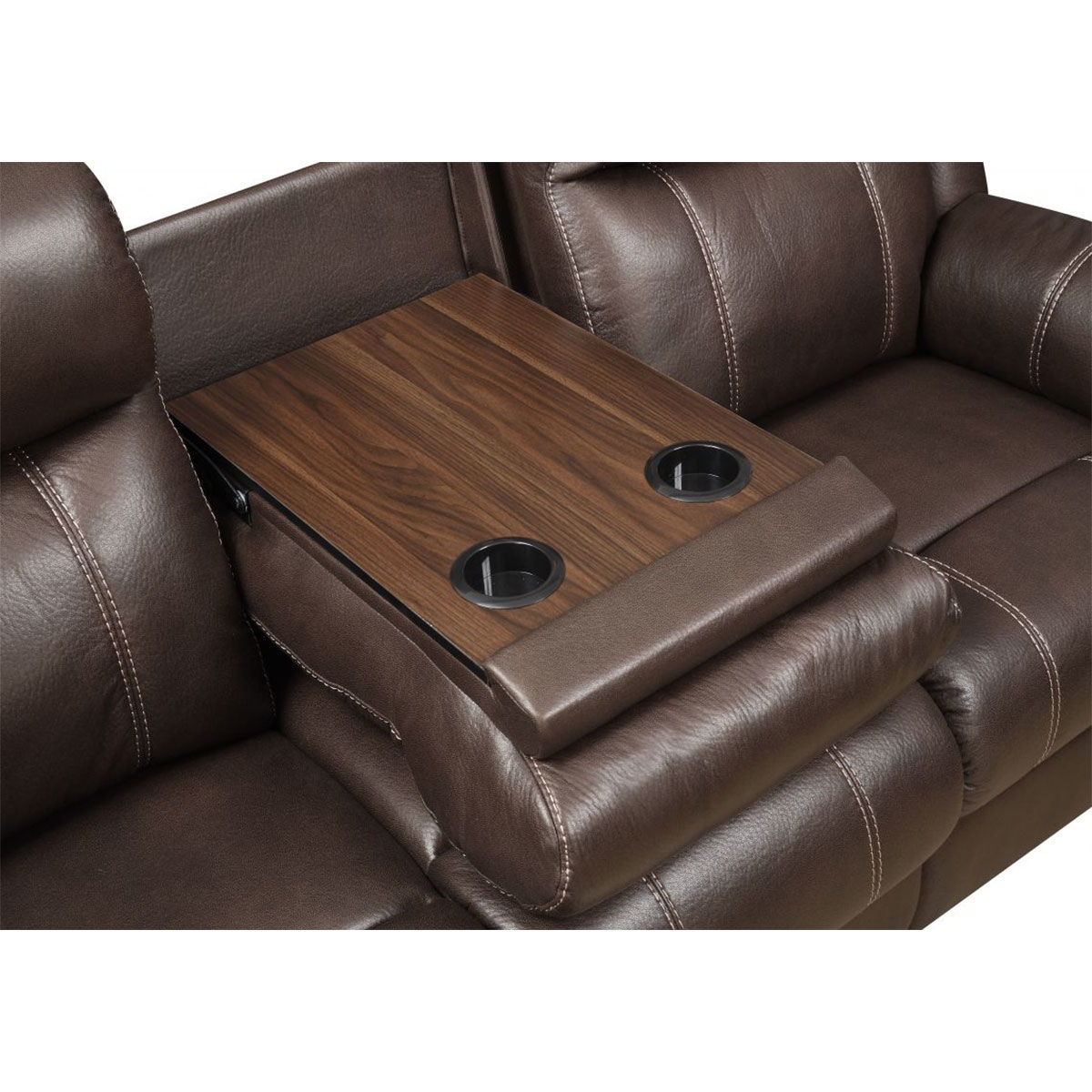 Picture of DERRICK RECLINING SOFA W/ DROP DOWN TABLE