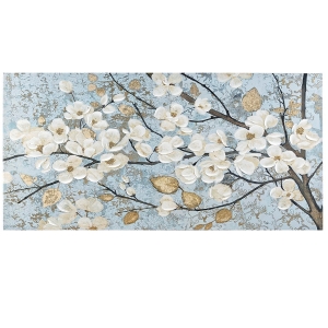 Picture of LUMINOUS BLOOM GOLD FOIL CANVAS