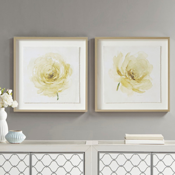 Picture of IVORY ROSE WALL ART