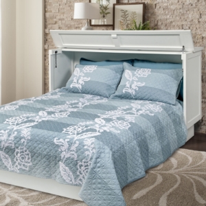 Picture of BRUSSELS QUEEN WHITE CREDENZA CABINET BED
