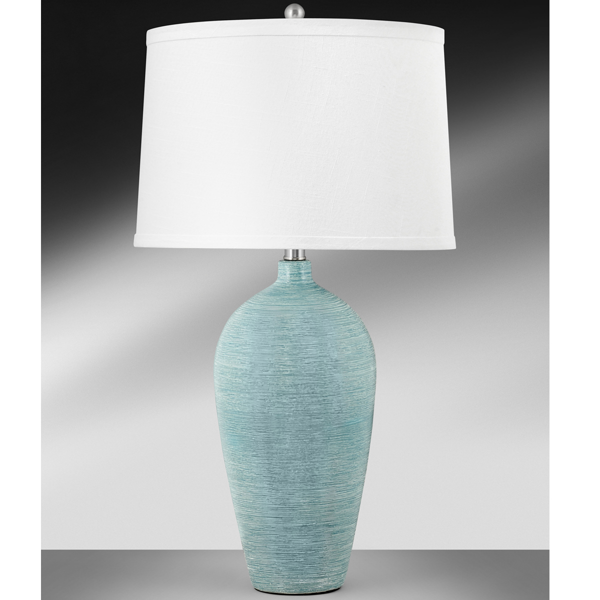 Picture of SPUN BLUE TABLE LAMP