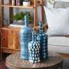 Picture of S/3 BLUE/WHITE CONTEMP BOTTLES