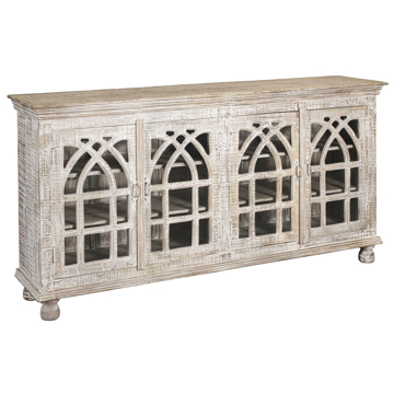 Picture of White Four Doors Media Credenza
