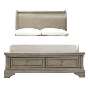 Picture of Kenley Sleigh King Storage Bed in Gray