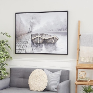 Picture of WOOD COASTAL BOART PRINT