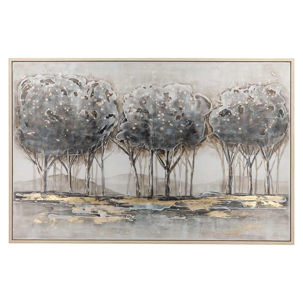 Picture of 62X42 GRAY TREES CANVAS