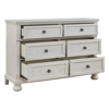 Picture of KENLEY WHT 6 DRAWER DRESSER