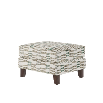 Picture of CARRIE ACCENT OTTOMAN IN STRIPE