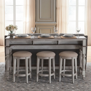Picture of MARTHA CONSOLE TABLE AND 3 STOOLS