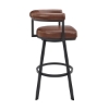 Picture of MAGNOLIA BLACK AND COFFEE 26" COUNTER STOOL