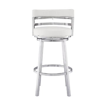 Picture of MADRID STEEL AND WHITE 26"COUNTER STOOL
