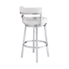 Picture of MADRID STEEL AND WHITE 26"COUNTER STOOL