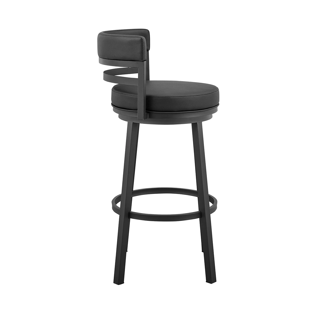 Picture of MADRID BLACK AND BLACK 26" COUNTER STOOL