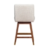 Picture of ISABELLA BROWN OAK AND BEIGE 26" COUNTER STOOL