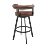 Picture of MAGNOLIA BLACK AND COFFEE 30" BARSTOOL