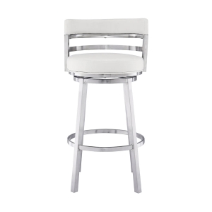 Picture of MADRID STEEL AND WHITE 30" BARSTOOL