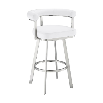 Picture of MAGNOLIA STEEL AND WHITE 26" COUNTER STOOL