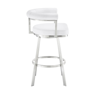 Picture of MAGNOLIA STEEL AND WHITE 26" COUNTER STOOL