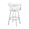 Picture of MAGNOLIA STEEL AND WHITE 26" COUNTER STOOL