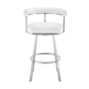 Picture of MAGNOLIA STEEL AND WHITE 30" BAR STOOL