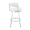 Picture of MAGNOLIA STEEL AND WHITE 30" BAR STOOL