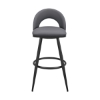 Picture of CHARLOTTE BLACK AND GRAY 26" COUNTER STOOL