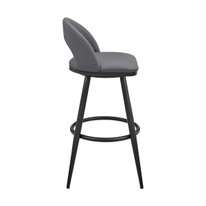 Picture of CHARLOTTE BLACK AND GRAY 26" COUNTER STOOL