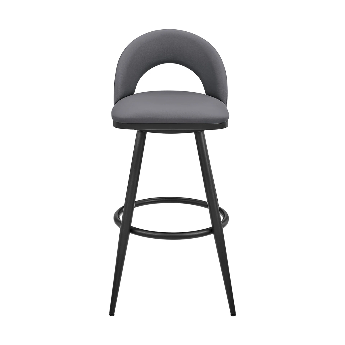 Picture of CHARLOTTE BLACK AND GREY  30" BARSTOOL