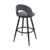 Picture of CHARLOTTE BLACK AND GREY  30" BARSTOOL