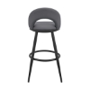 Picture of CHARLOTTE BLACK AND GREY  30" BARSTOOL