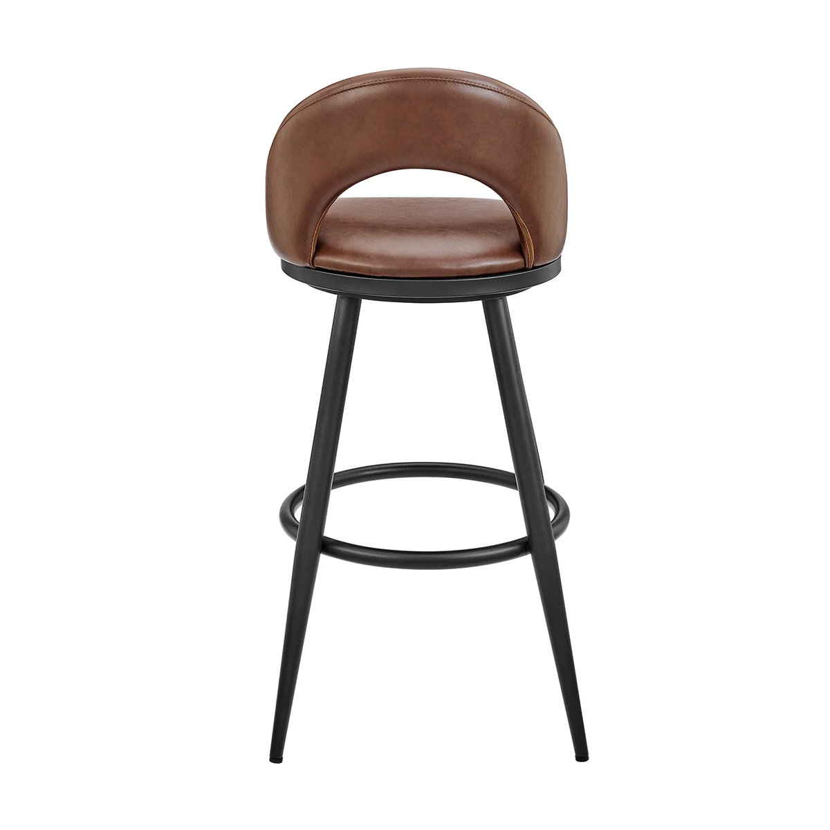 Picture of CHARLOTTE BLACK AND COFFEE 30" BARSTOOL