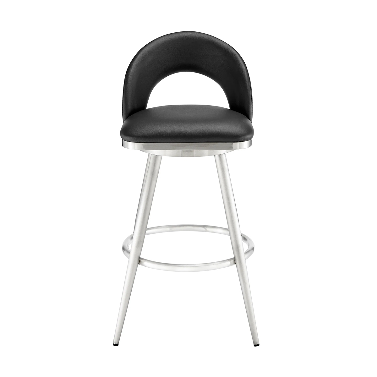 Picture of CHARLOTTE STEEL AND BLACK 26" COUNTER STOOL