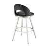Picture of CHARLOTTE STEEL AND BLACK 26" COUNTER STOOL